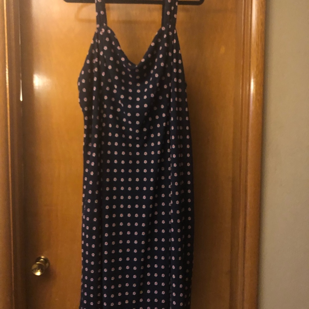 Cute sleeveless dress with lace sweater shawl.